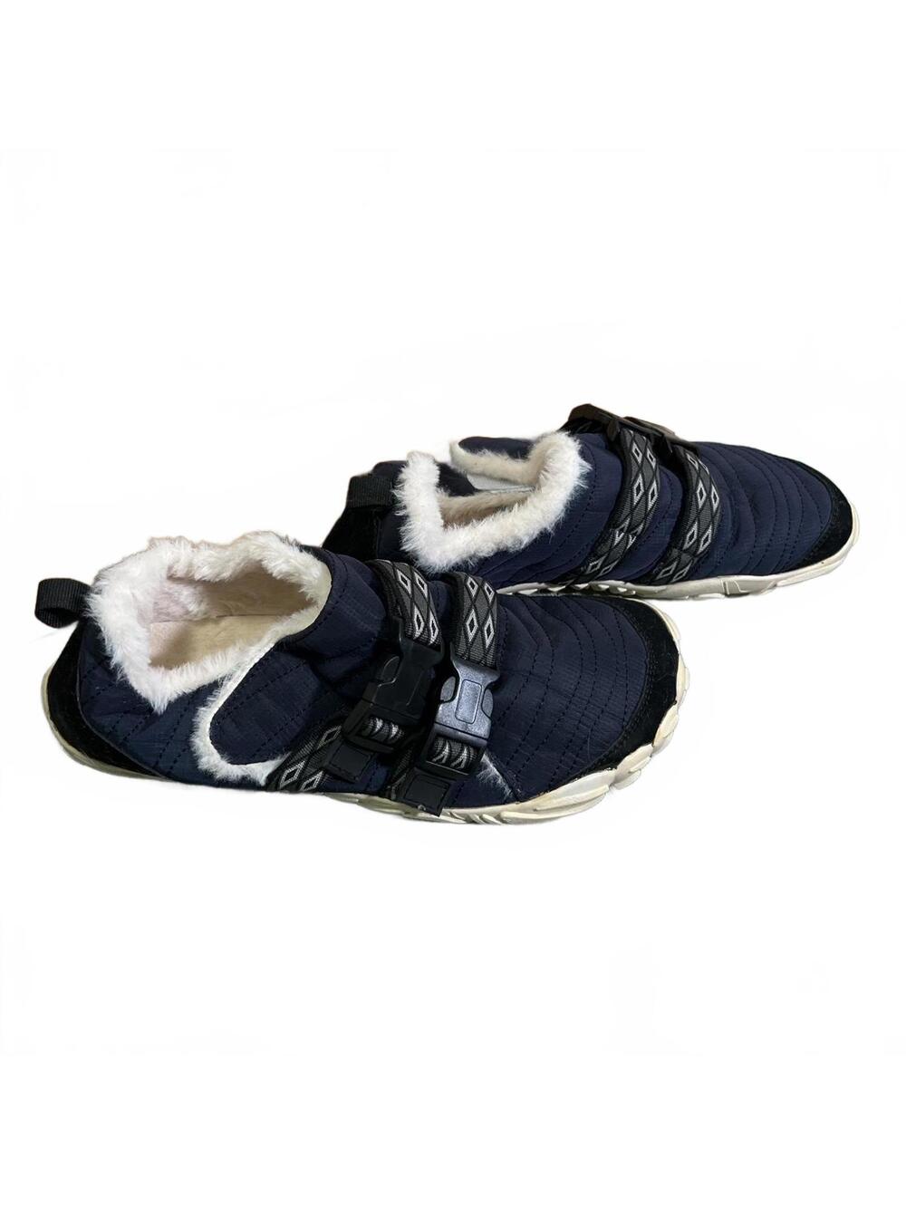 Womens Navy Blue Lined Comfort House Shoes Adjustable Straps Size 11 EU 42